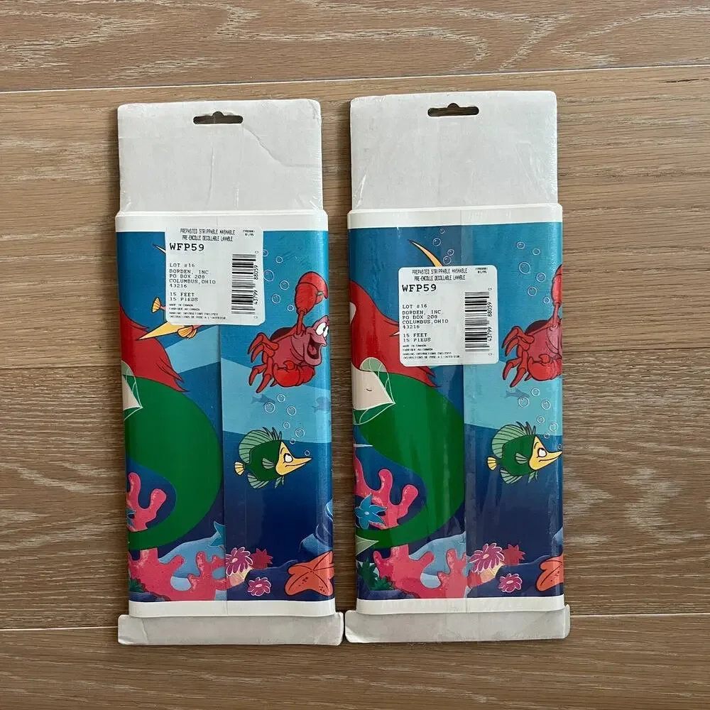 Disney Little Mermaid Wallpaper Decorative Border Prepasted Border Under the Sea